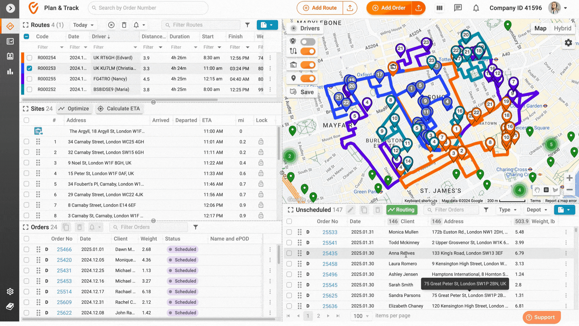 Advanced filters in Track-POD