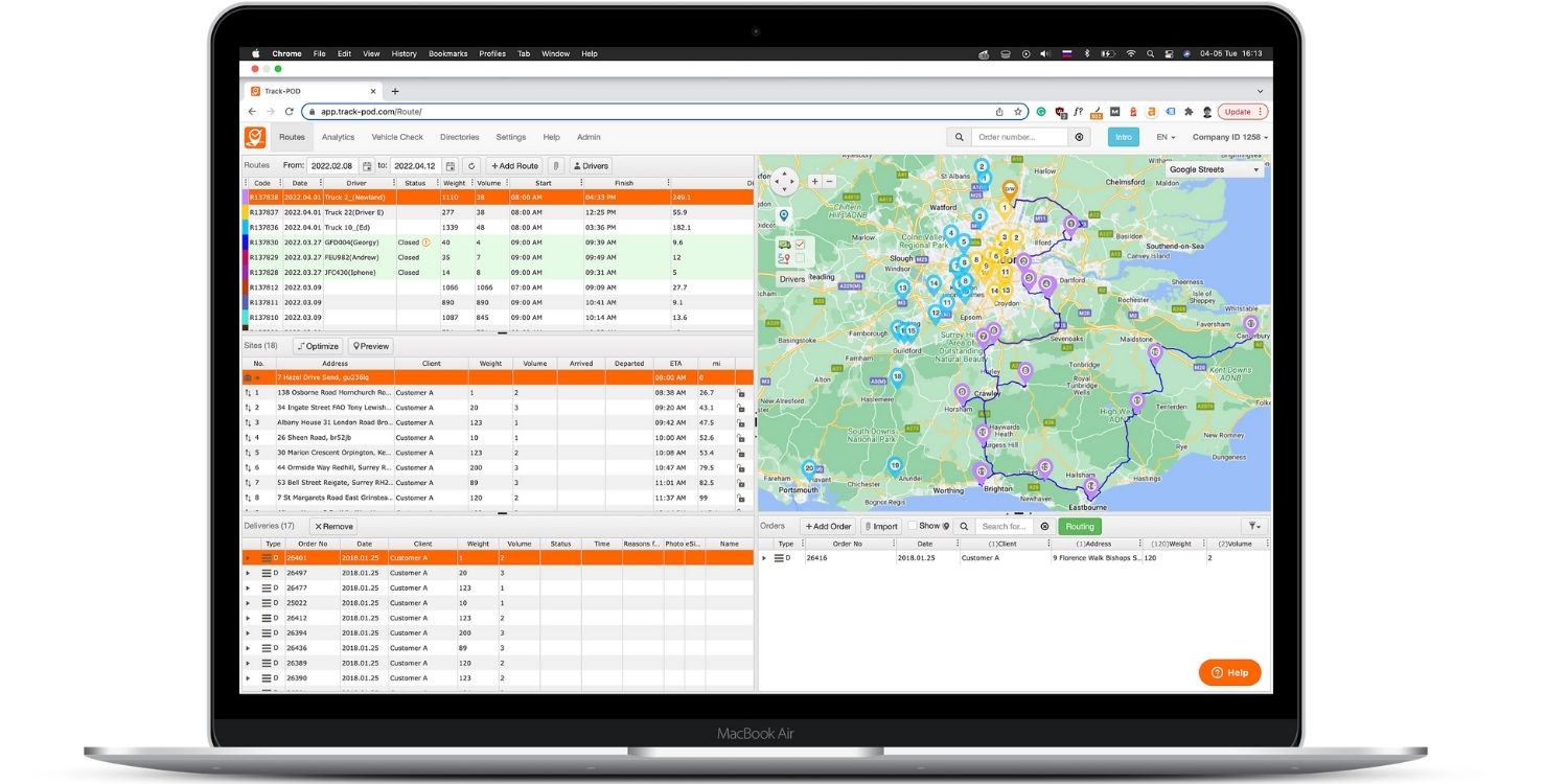 Routing solution for different types of delivery services