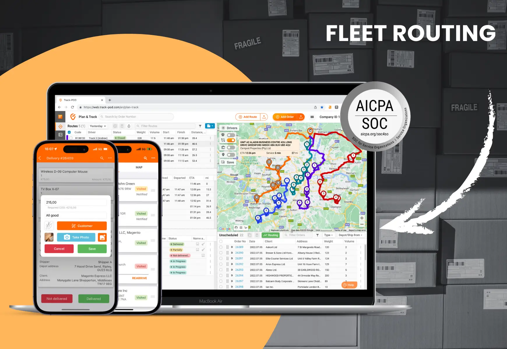 Fleet routing