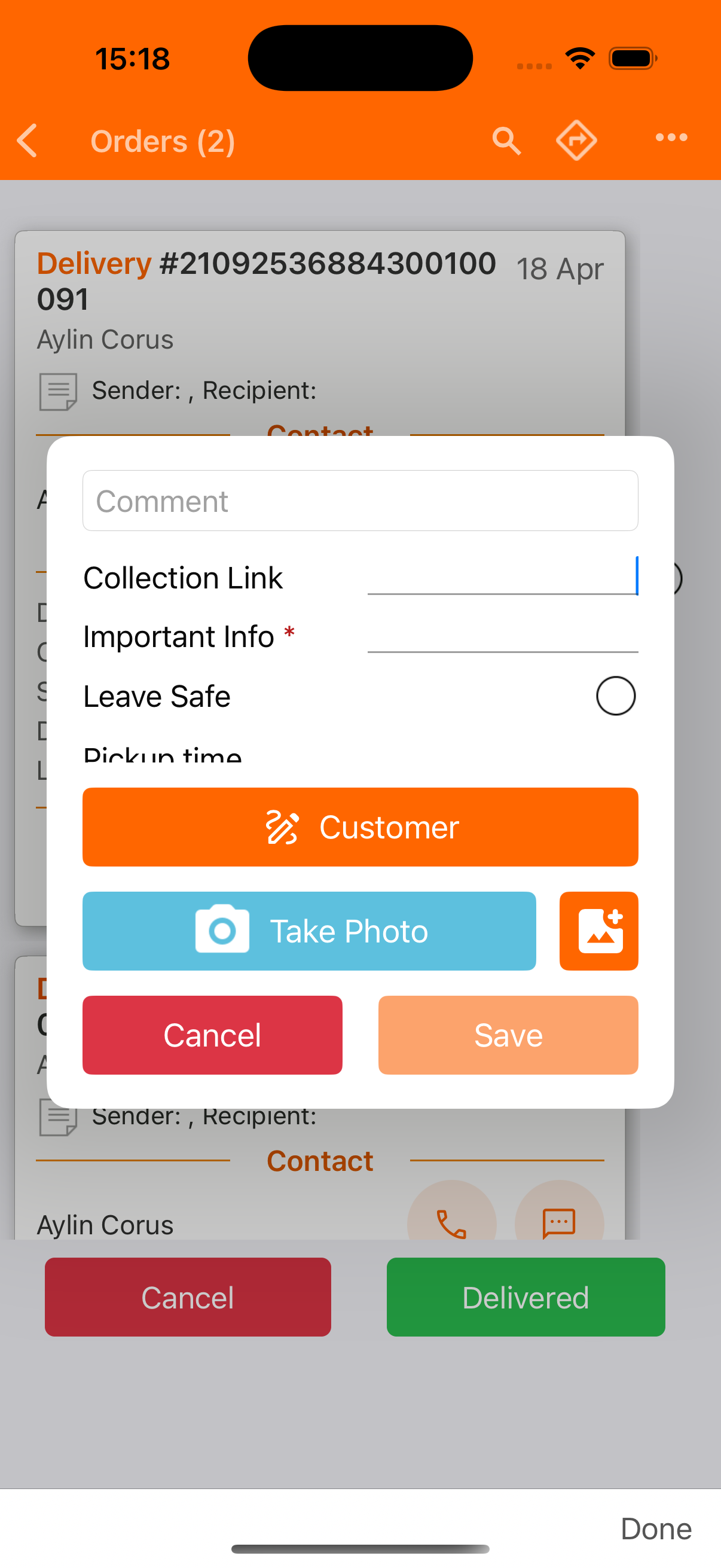 Editable custom fields on mobile