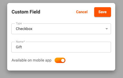 custom field for route