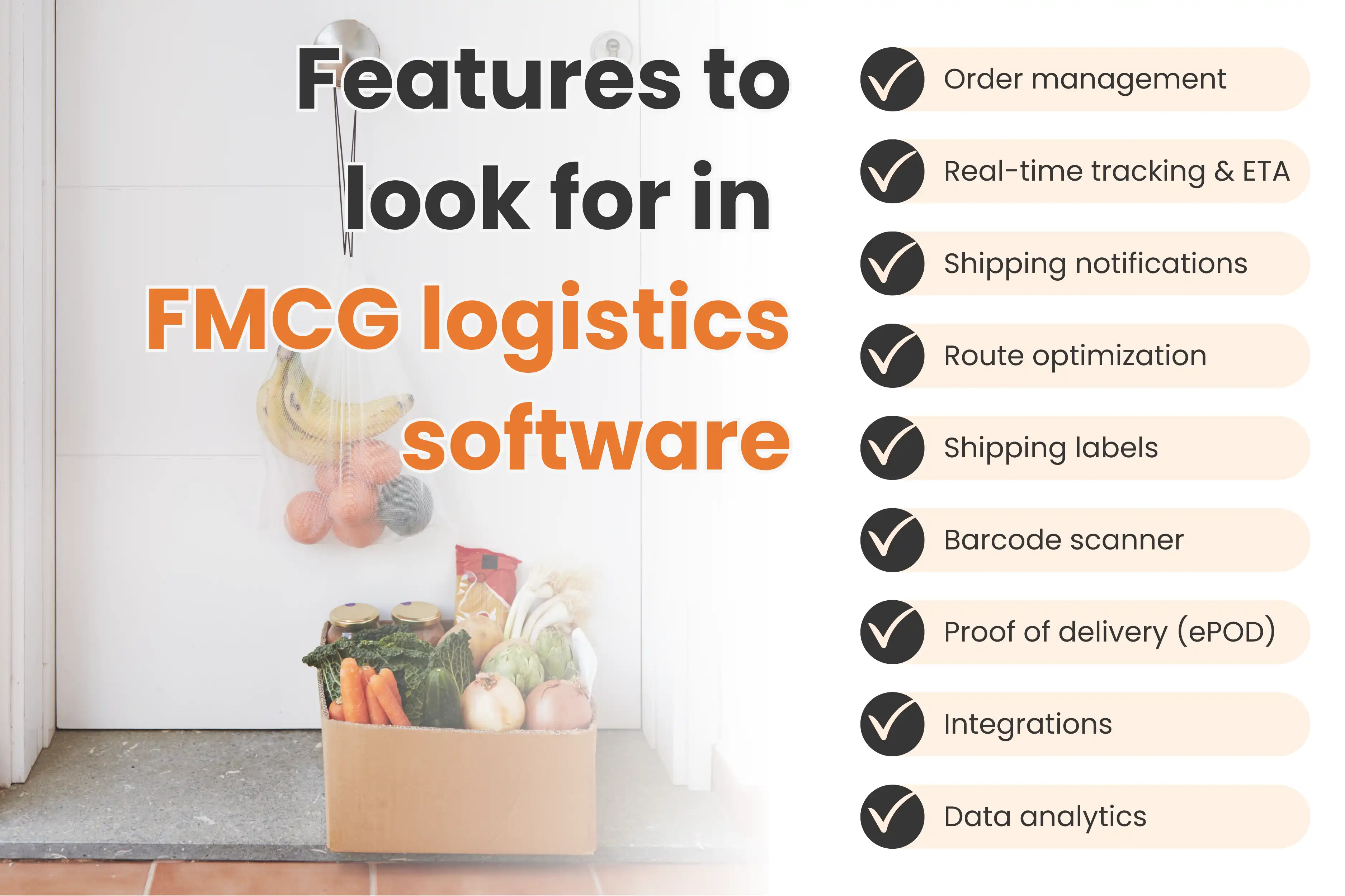 key features of FMCG software for logistics