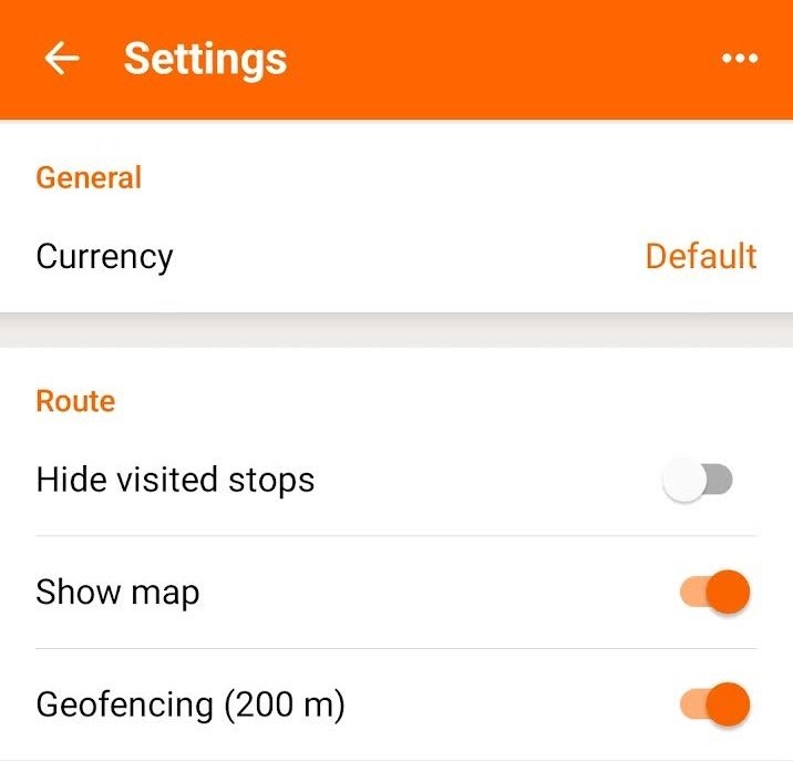 Geofencing on for drivers
