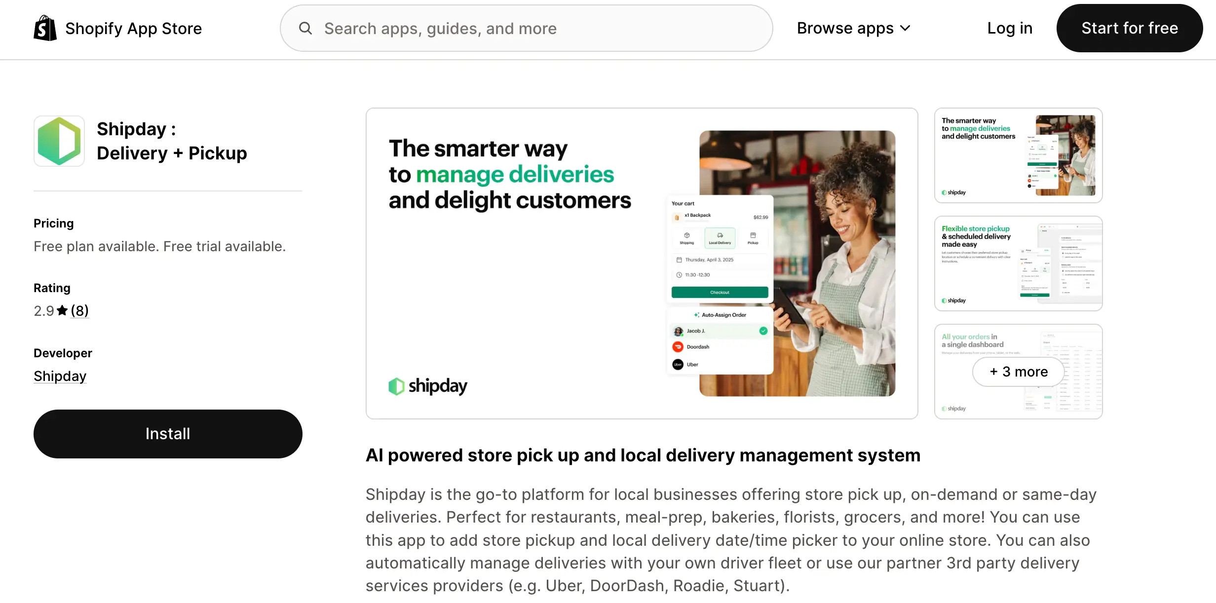 shipday shopify app store