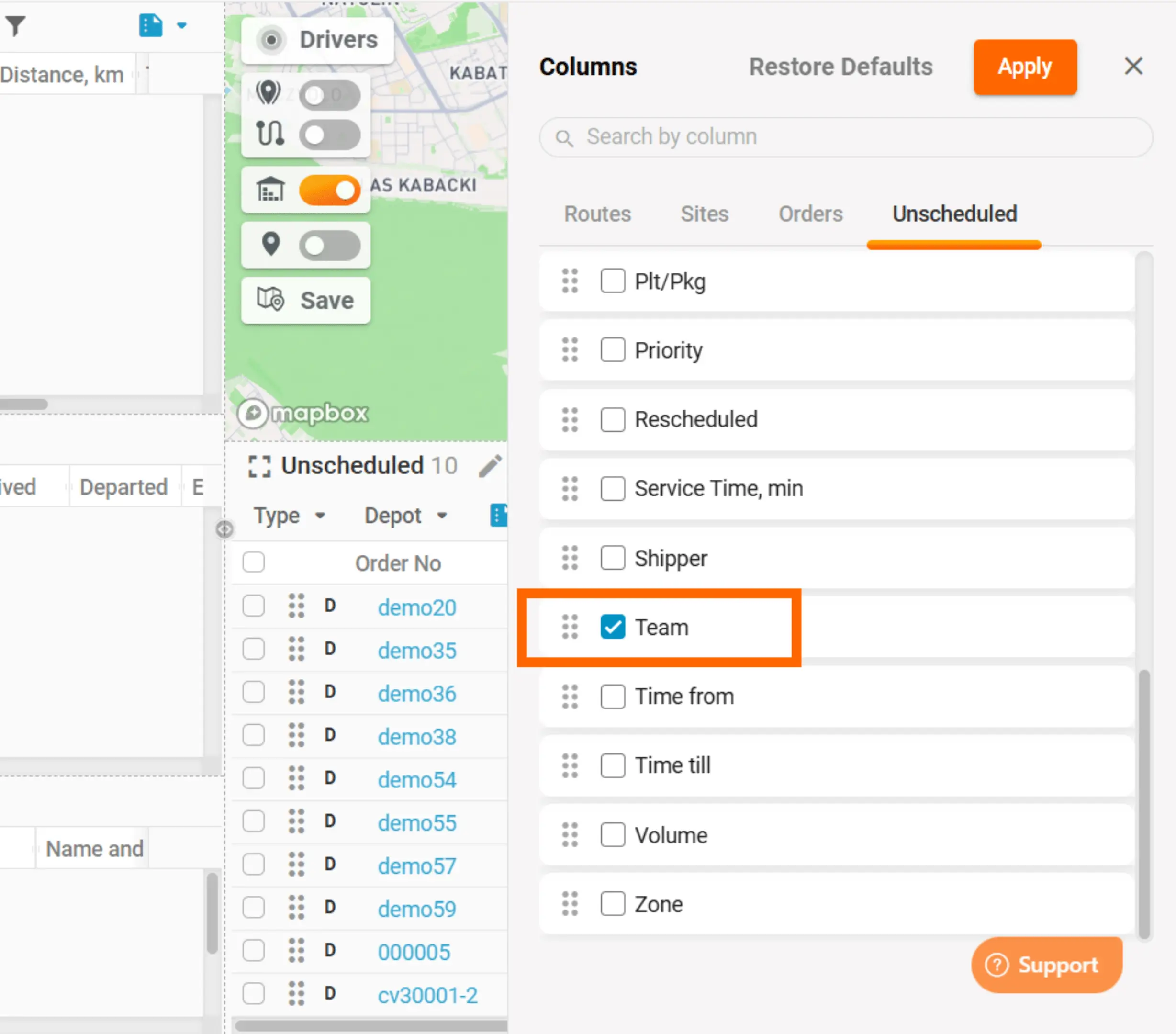 Adding custom column Teams