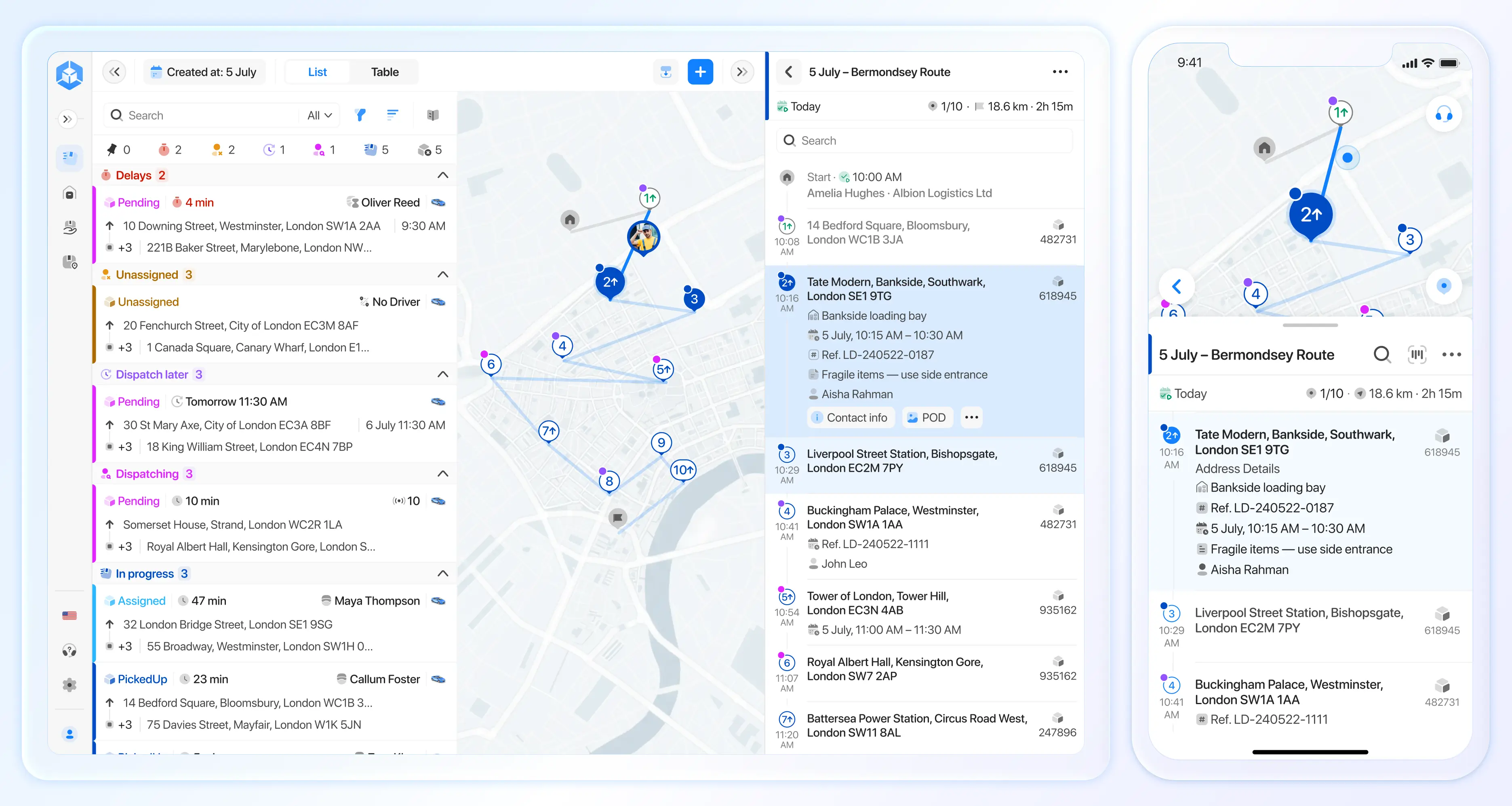 Onro Dispatcher Dashboard
