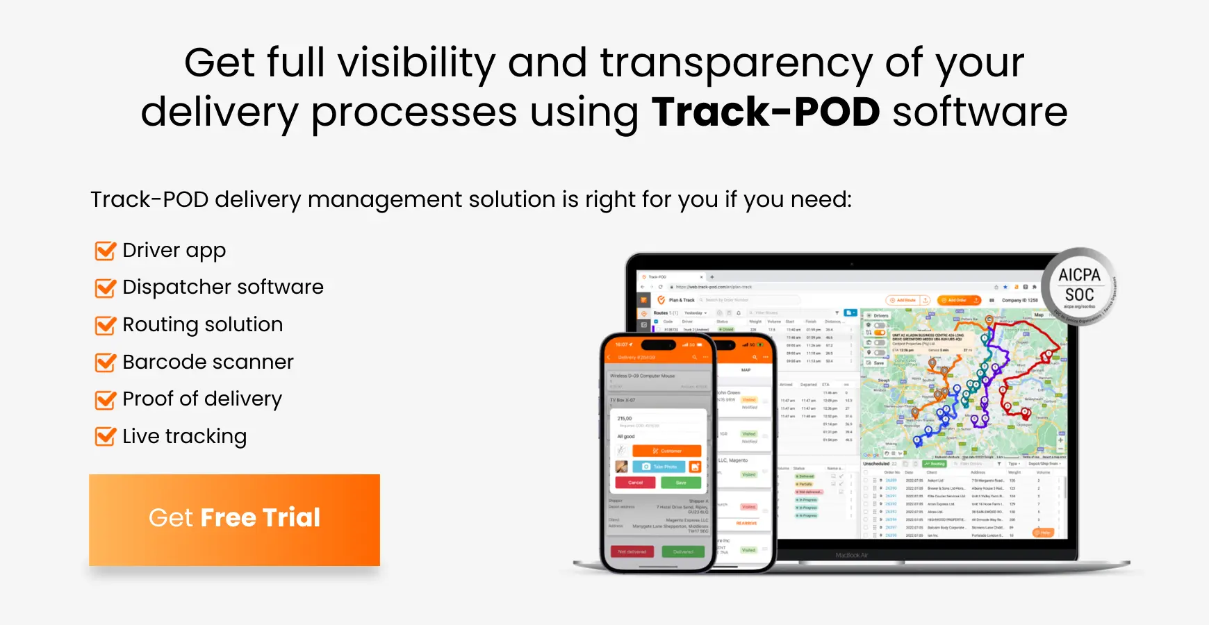 driver monitoring with Track-POD