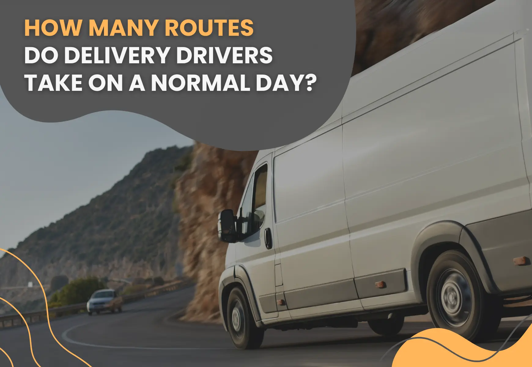 how many routes do delivery drivers take on a normal day?