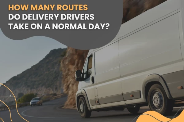 how many routes do delivery drivers take on a normal day?