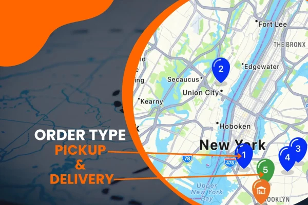 pickup and delivery orders Track-POD