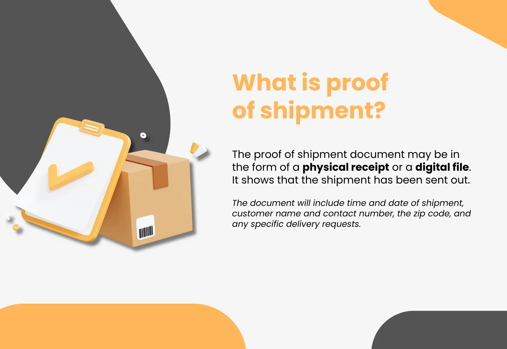 what is proof of shipment