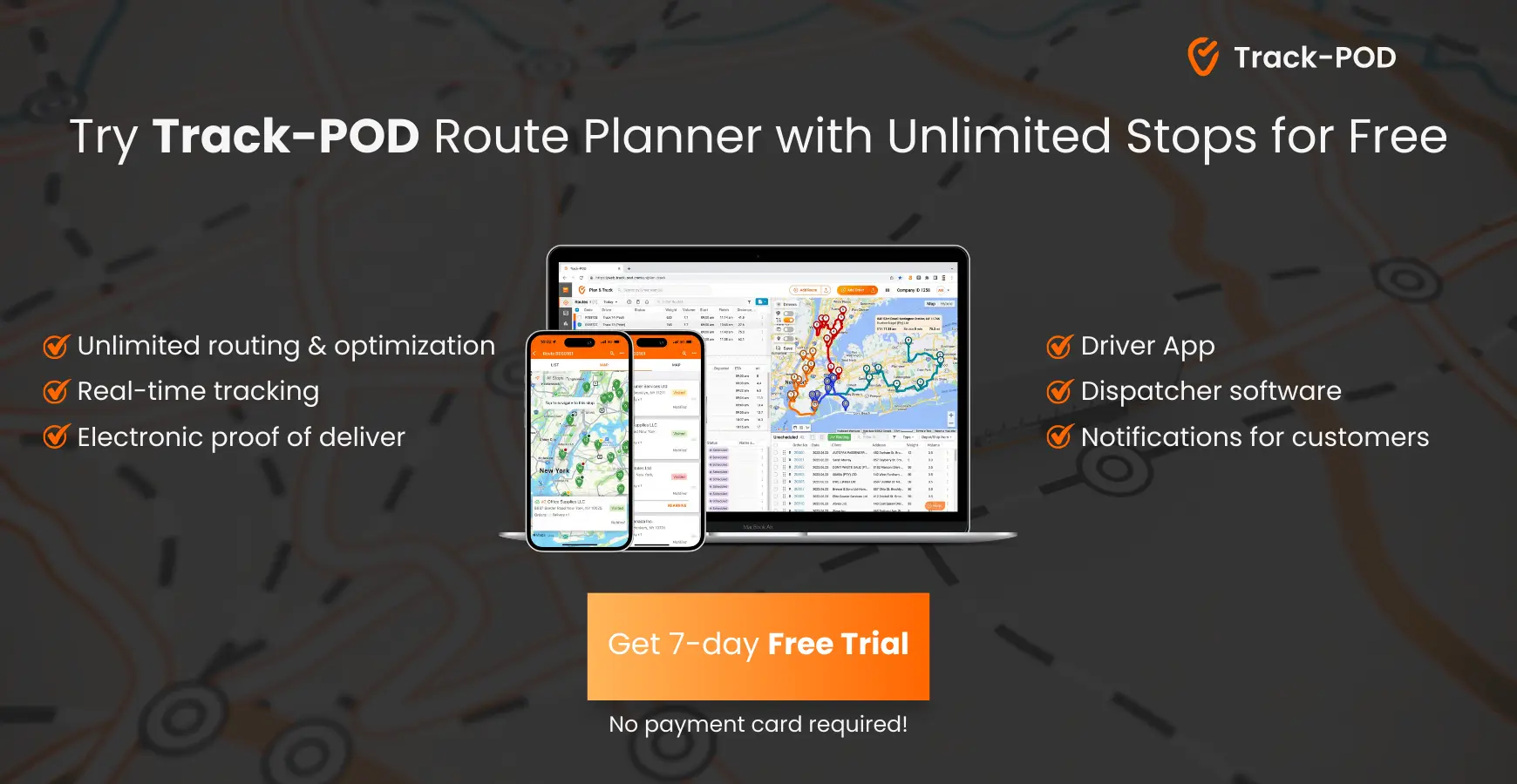track-pod route planner