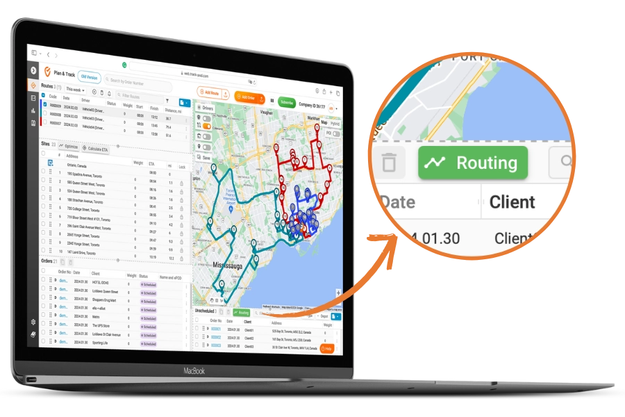 Solving small business routing problems with efficient route planning software