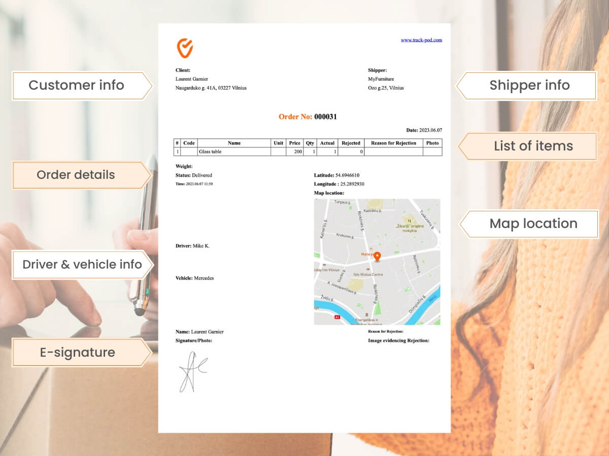 Track-POD proof of delivery template