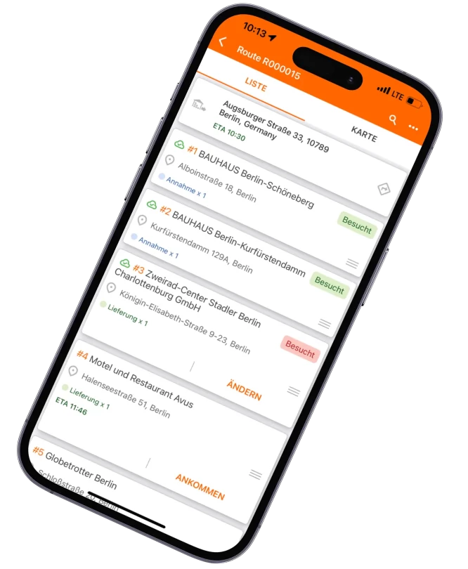 Delivery Driver App fur Ihre Fahrer