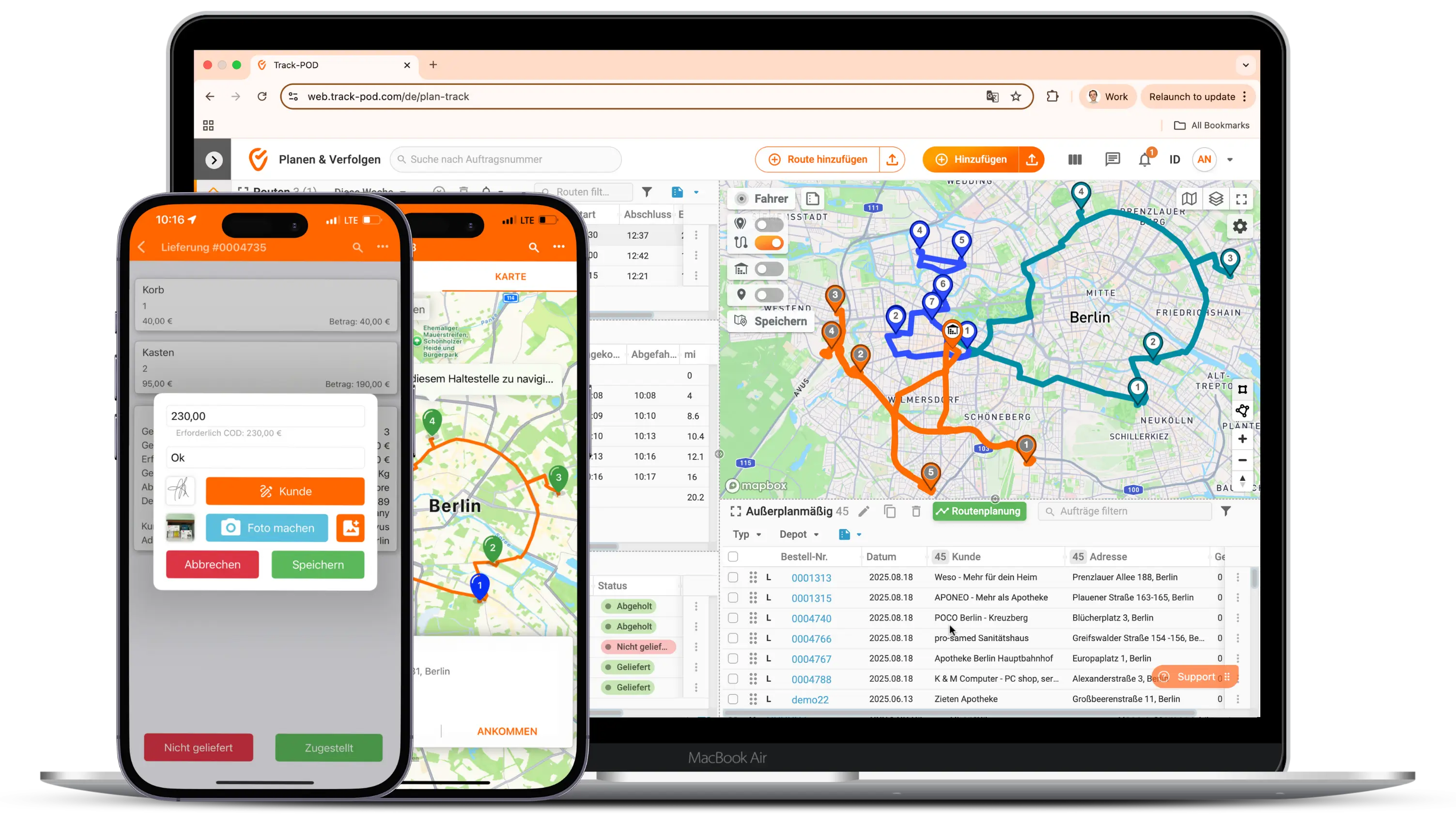 Intelligente Software zur Routenoptimierung