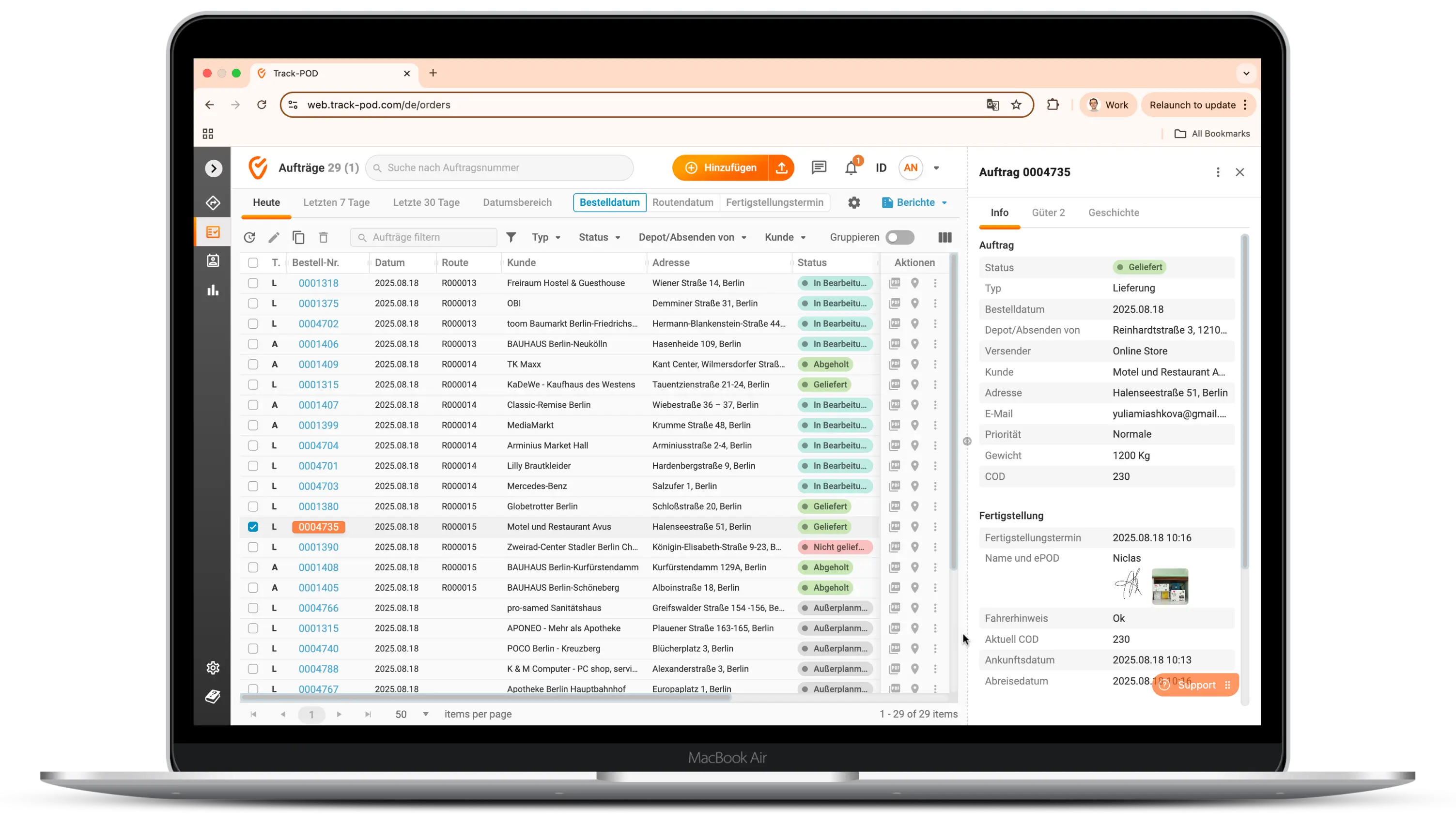 Transportmanagementsystemen