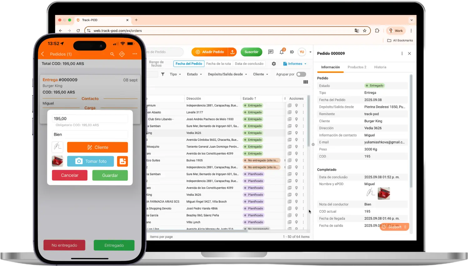 Prueba gratis el software de ultima milla