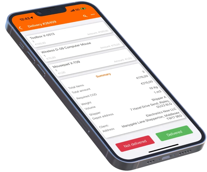 application de preuve de livraison electronique