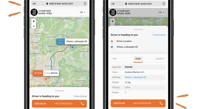 Pristatymu sekimas realiuoju laiku
