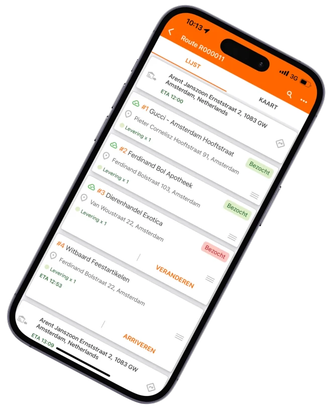 De levering voltooien