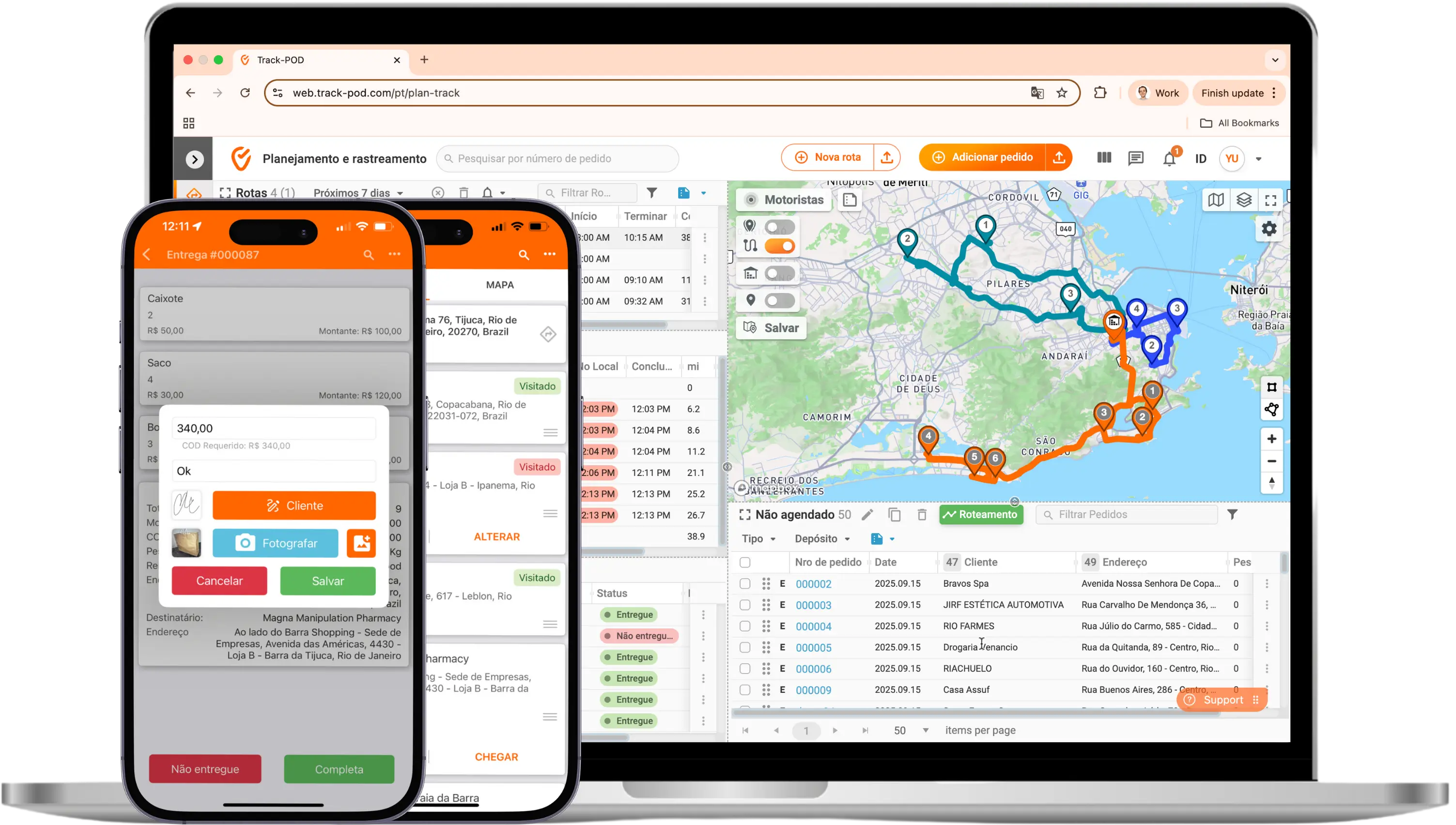 Software inteligente de optimizacao de rotas