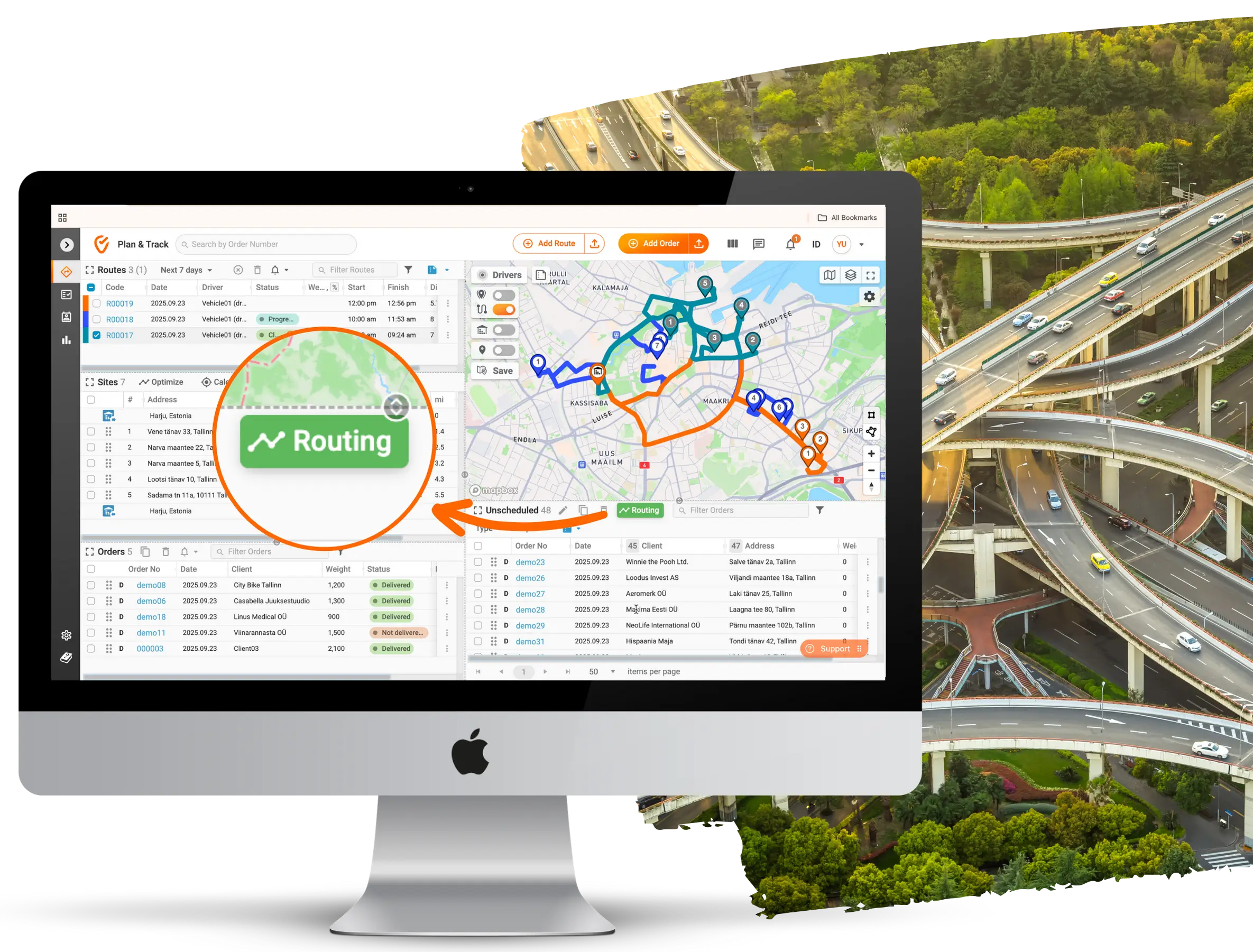 Planirovshchik marshrutov s mnozhestvom ostanovok