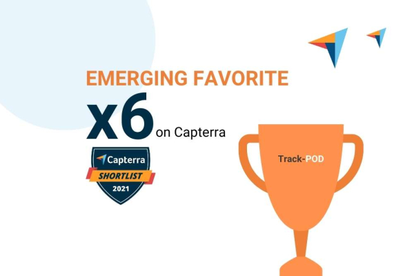 Track POD is an emerging favorite on Capterra in 6 categories in 2021.