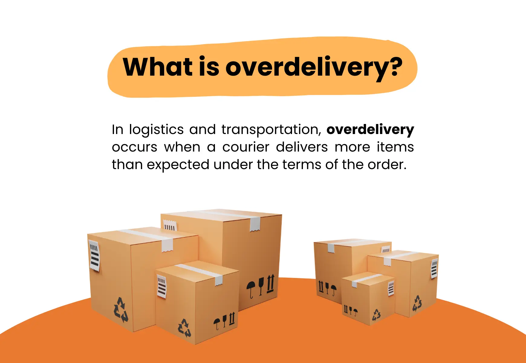 what is overdelivery in logistics