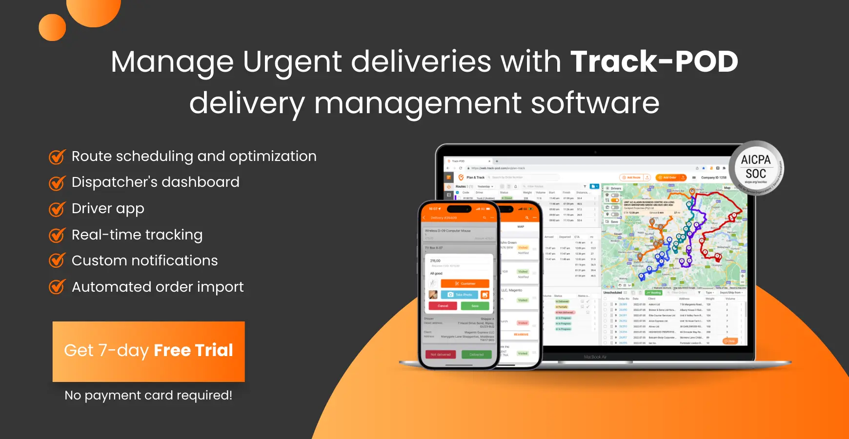 manage urgent deliveries with Track-POD