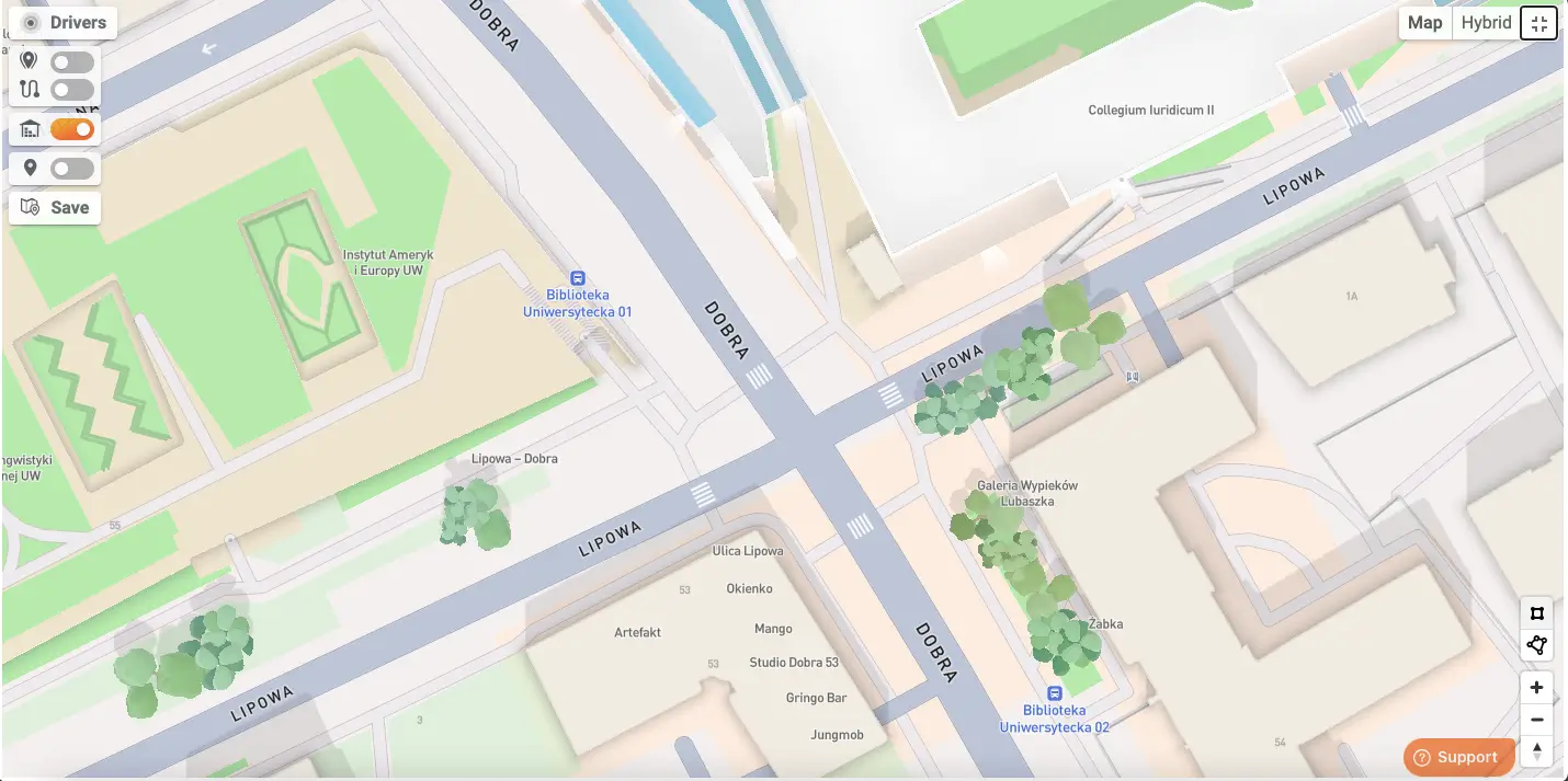 MapBox detailed view